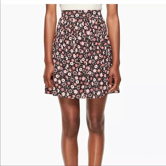 KATE SPADE SHADOW BUDS PLEATED SKIRT SIZE 10 NWT - Picture 5 of 16